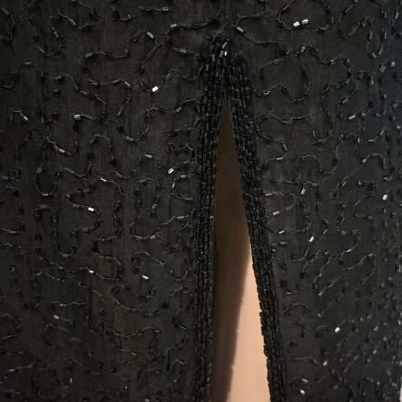 NWT VINTAGE 80’S LAURENCE KAZAR SILK SEQUIN EVENING GOWN FROM HOLT RENFREW SZ S - Picture 10 of 13